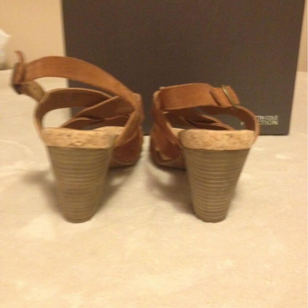 Kenneth Cole Women's Shoes City Scene Brown Suede Chunky Heels Size 8 NWB $99 - Picture 3 of 6